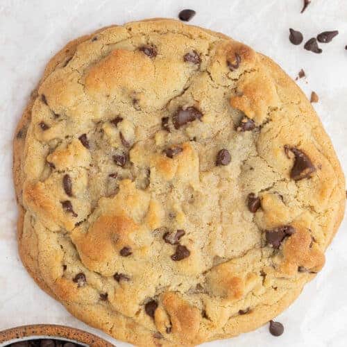 One Chocolate Chip Cookie Recipe - Single Serving Cookie