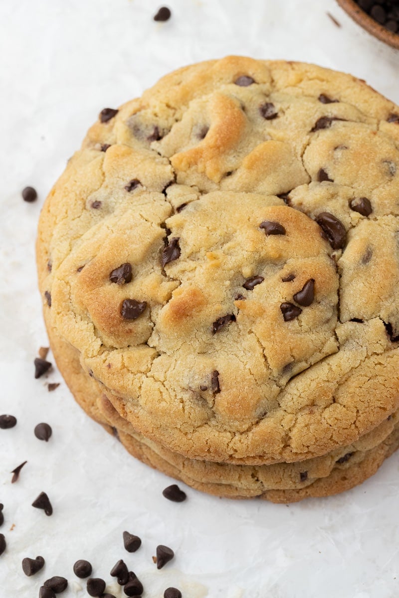 Single serve chocolate chip cookie 