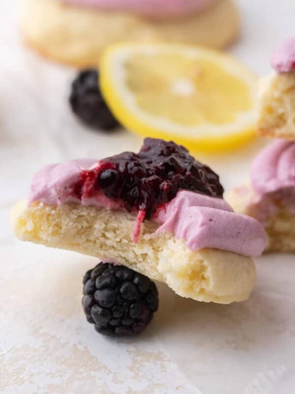 Lemon blackberry cookies