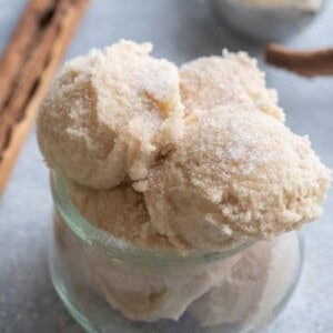 Edible snickerdoodle cookie dough