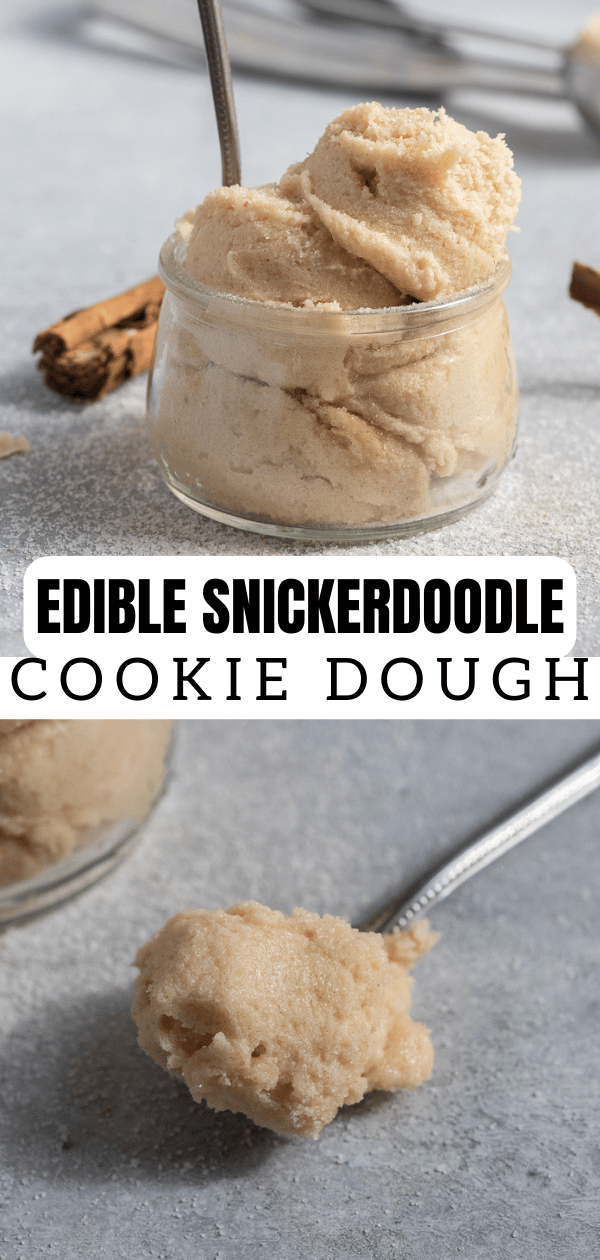 Edible snickerdoodle cookie dough