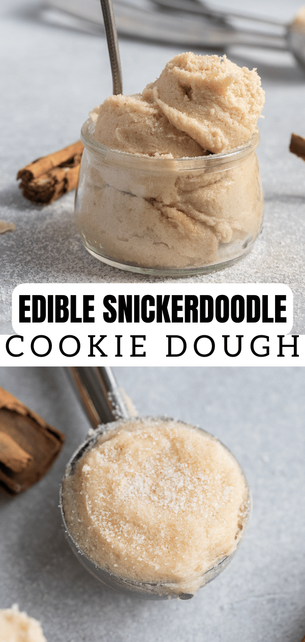 Edible snickerdoodle cookie dough