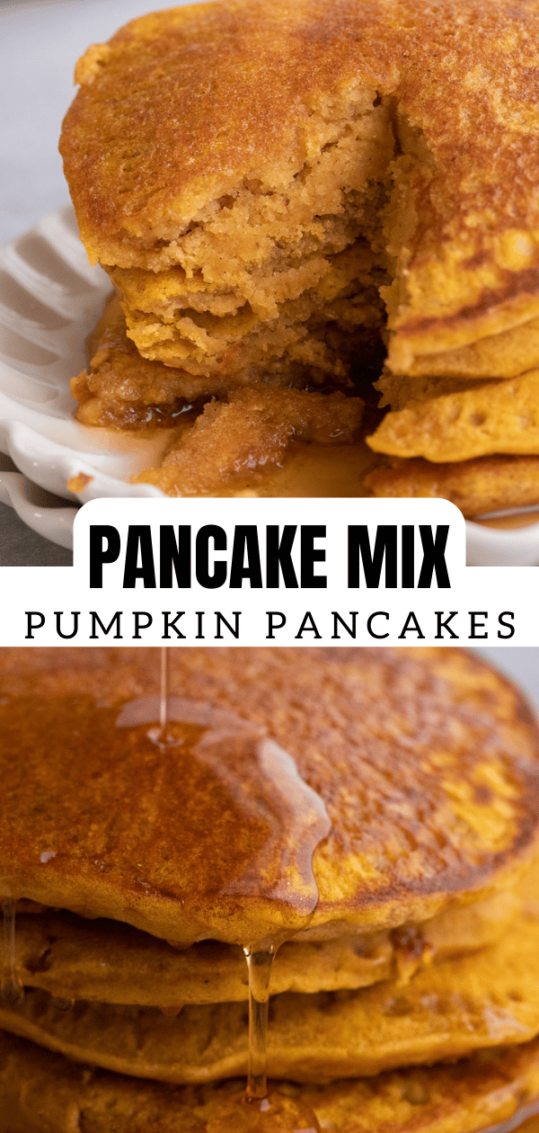 PUmpkin pancakes with pancake mix 