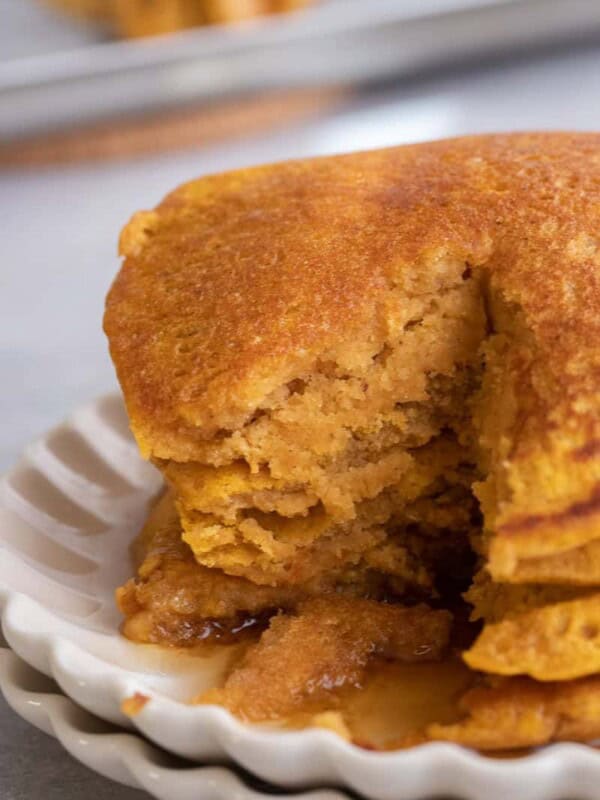 Pumpkin pancakes with pancake mix