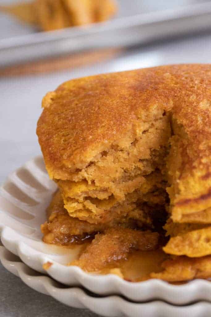 Pumpkin pancakes with pancake mix