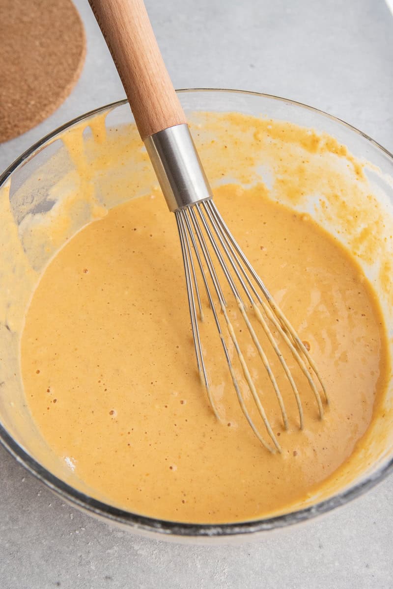 Pumpkin pancake batter