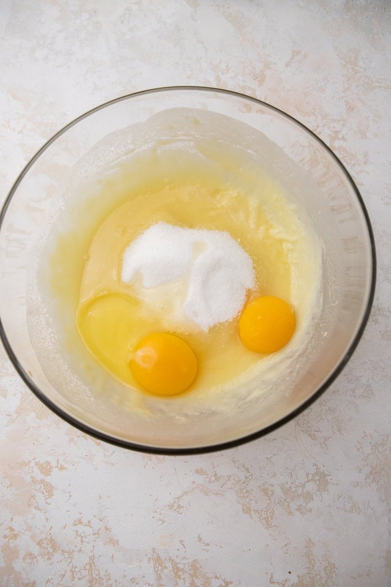 Ingredients in a mixing bowl