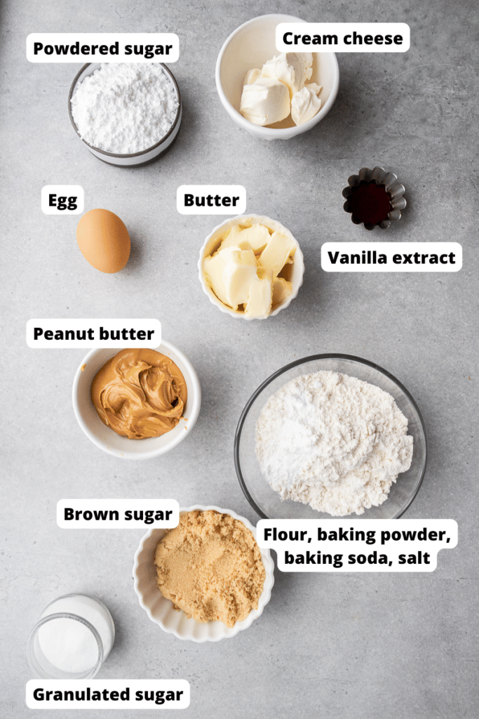 Peanut butter and jelly sandwich cookie ingredients