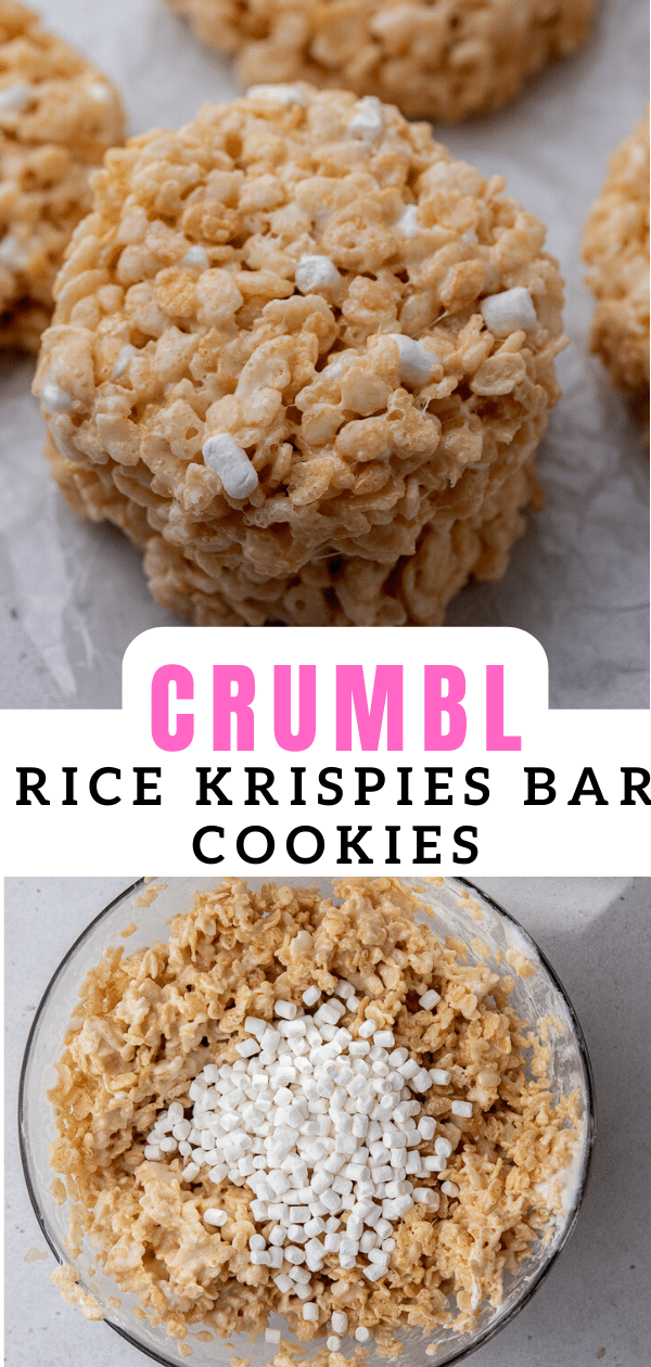 Crumbl Rice Krispies bar cookies