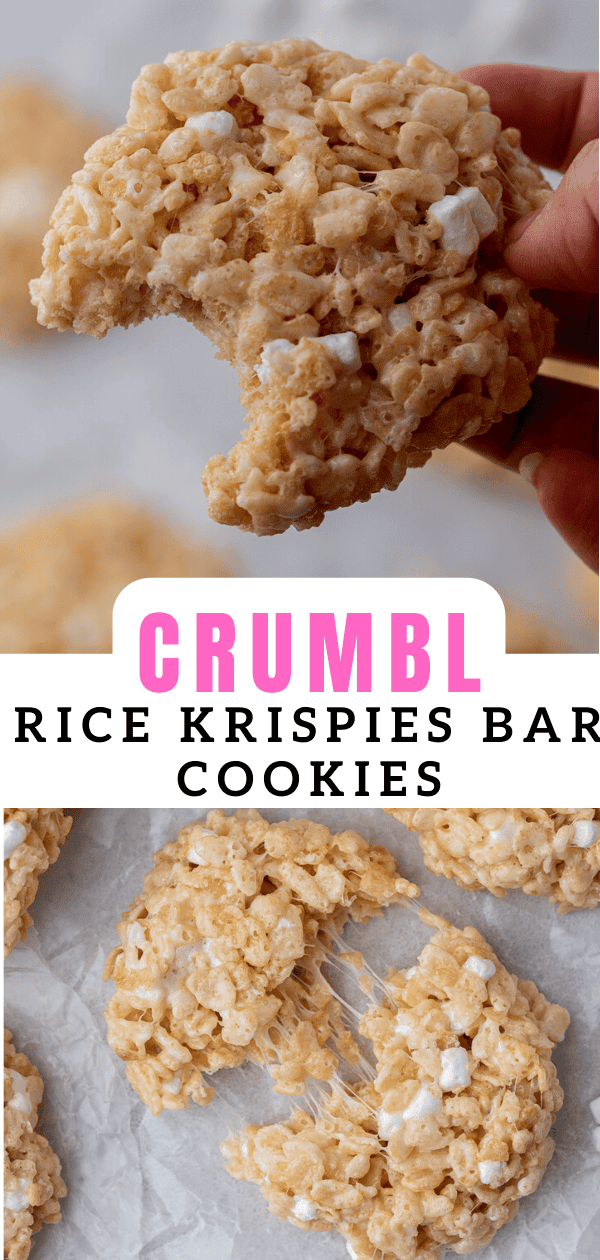 Crumbl Rice Krispies bar cookies