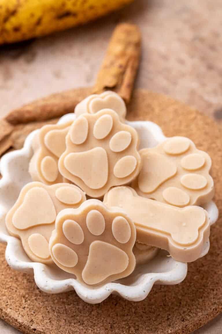 Frozen Peanut Butter Banana Dog Treat - Lifestyle of a Foodie