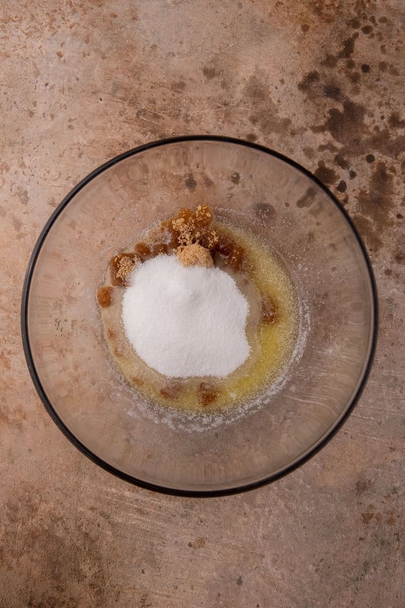 wet ingredients in a bowl