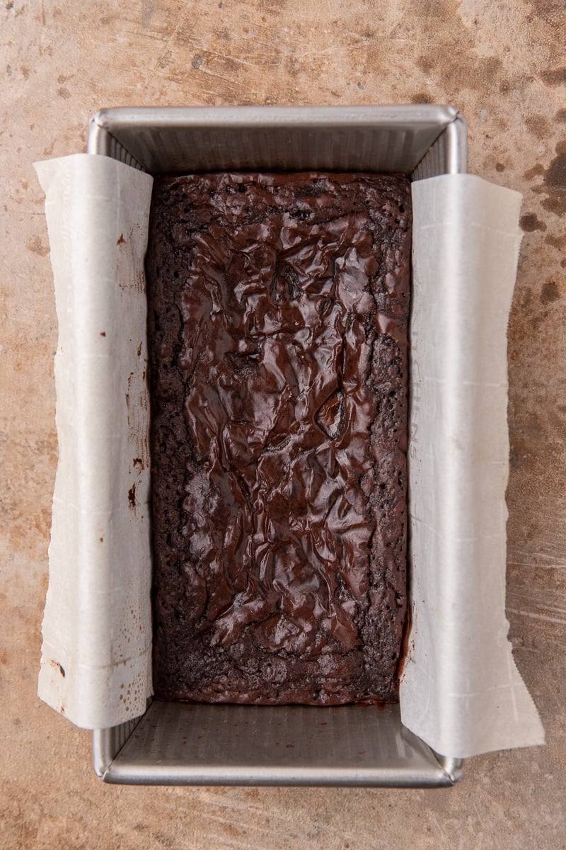 baked crinkly small batch brownie