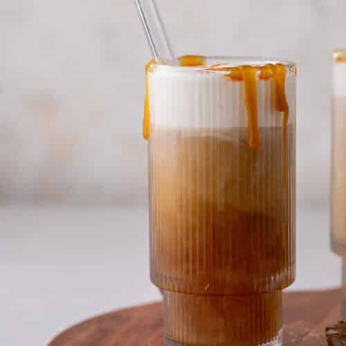 Salted Caramel Cream Cold Brew (Starbucks Copycat) - Veggie Desserts