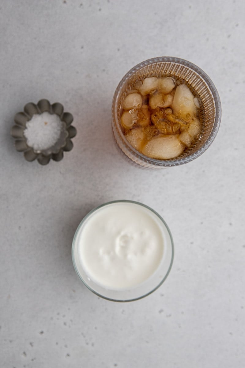 Starbucks Sweet Cream Cold Foam Recipe - caramel and cashews