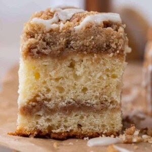 Close up of coffee cake