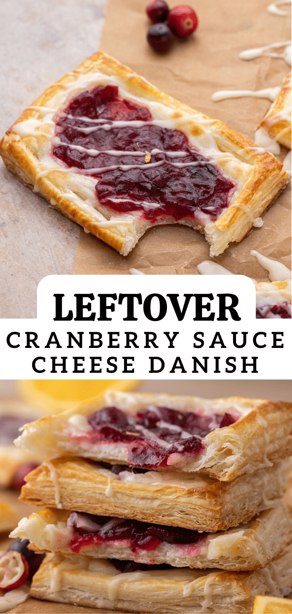 Cranberry sauce cheese danish