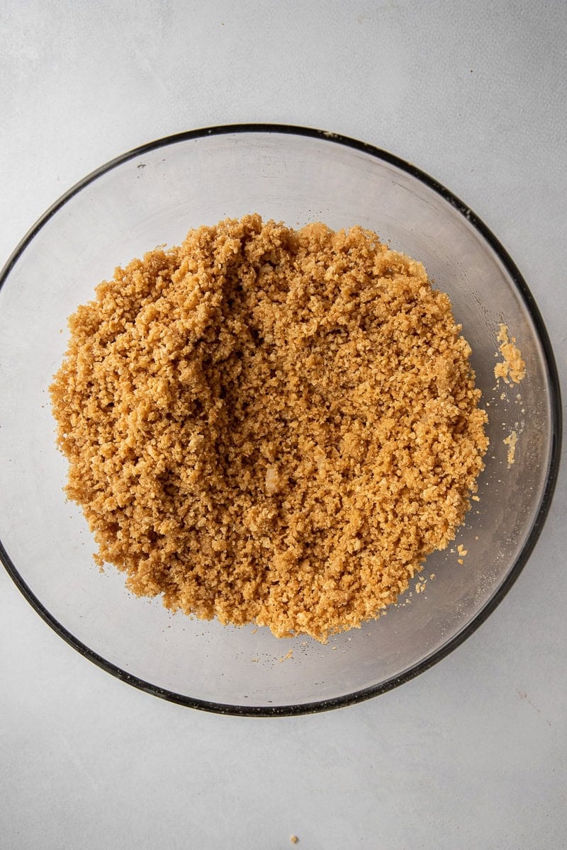 Graham crackers in a bowl