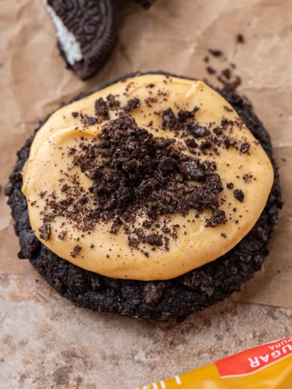 Chocolate pumpkin cheesecake cookie