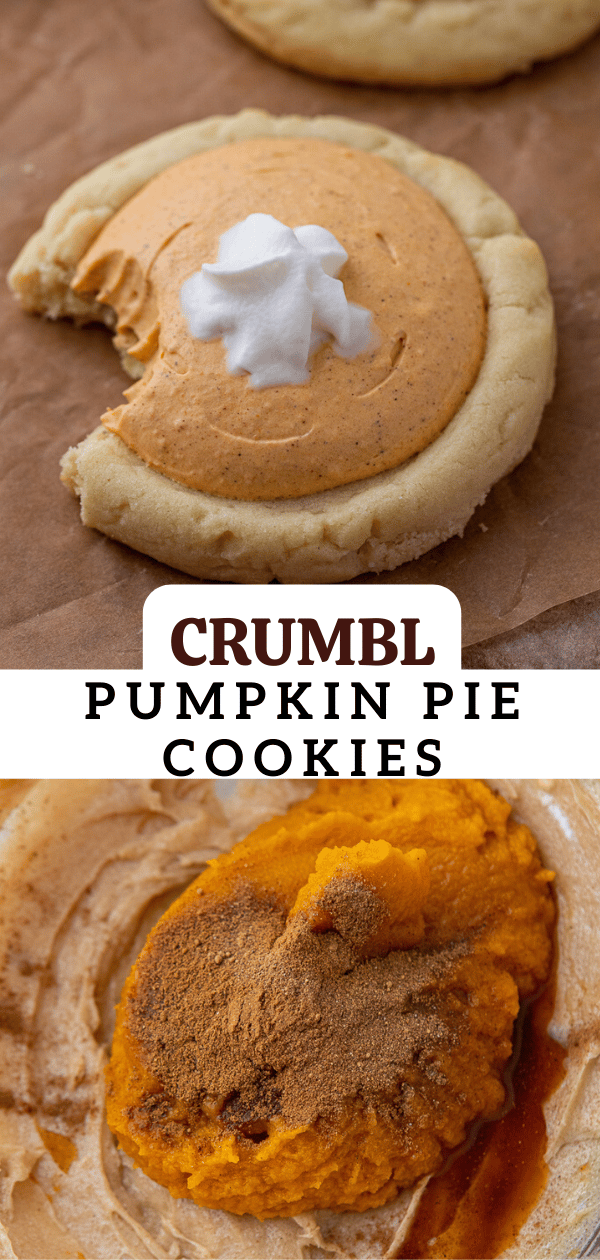 Crumbl pumpkin pie cookies