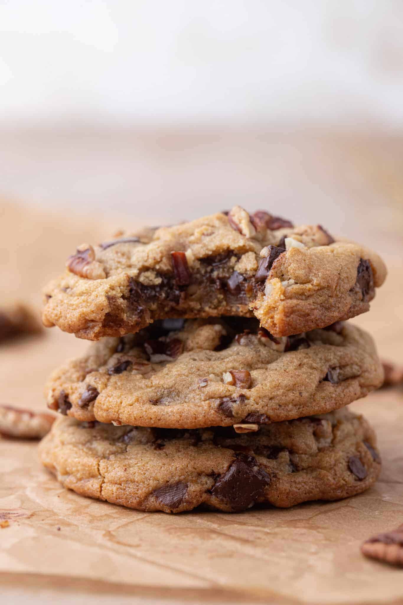 Easy Brown Butter Pecan Chocolate Chip Cookies Lifestyle of a Foodie