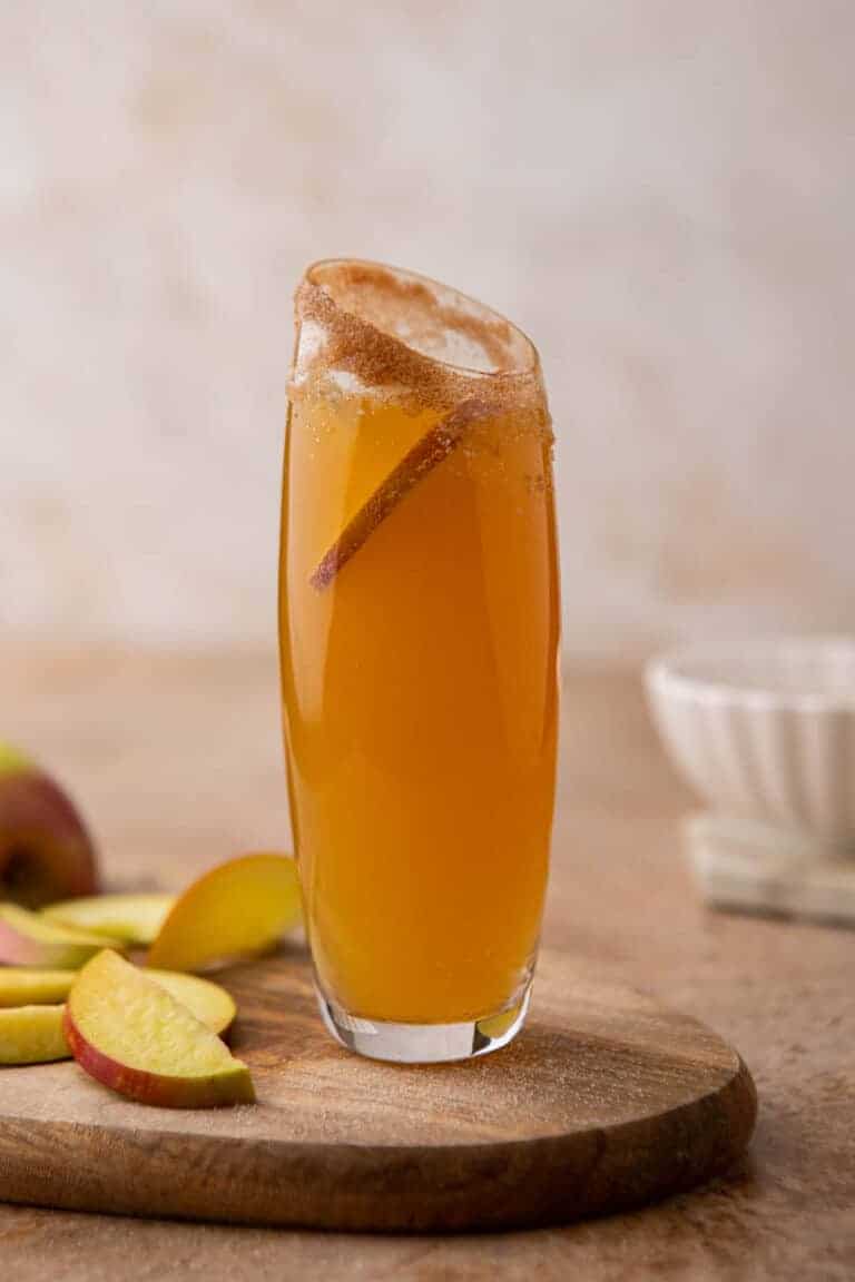 5 minute Apple Cider Mimosas Recipe Lifestyle of a Foodie