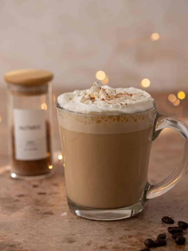 Extra creamy eggnog latte