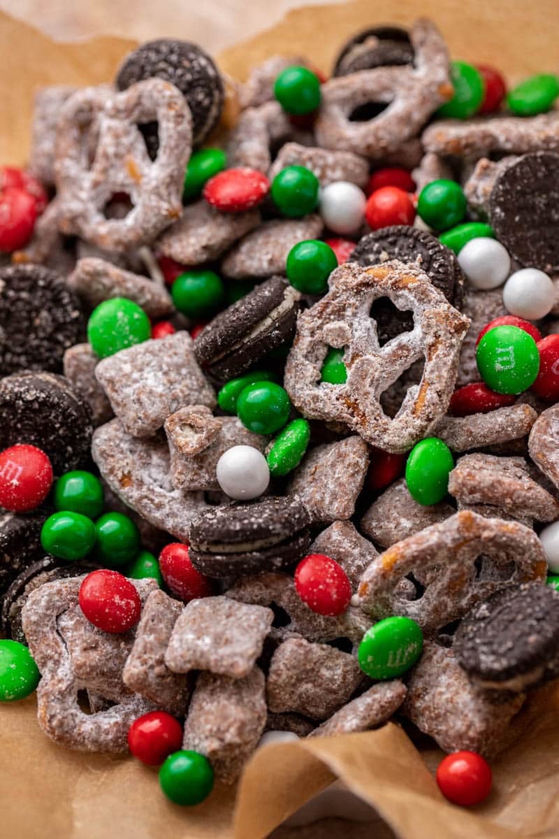 Close up of the puppy chow