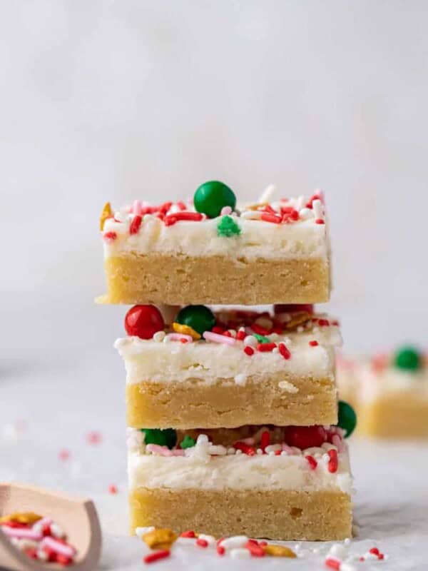 Christmas sugar cookie bars