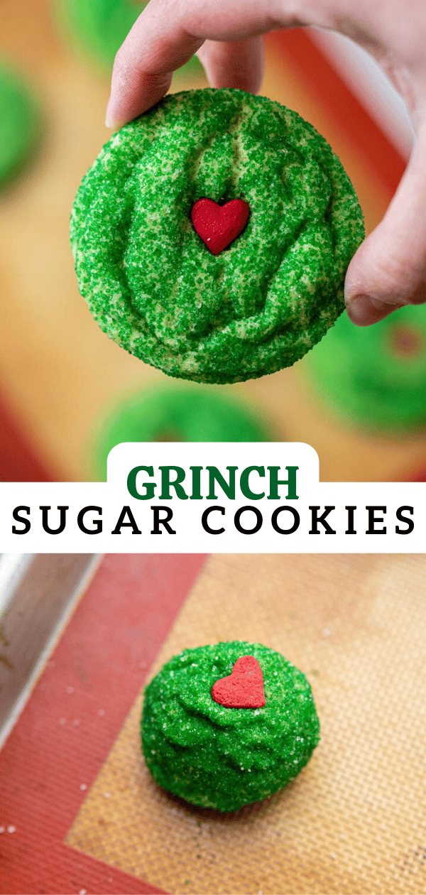 Grinch sugar cookies