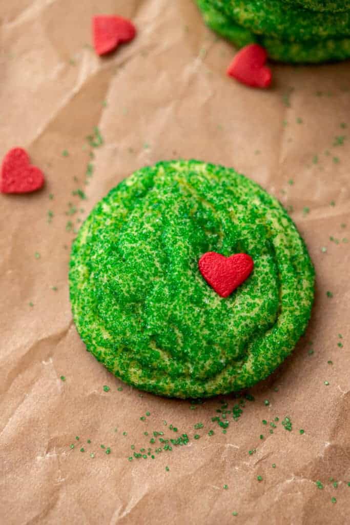 Grinch sugar cookies