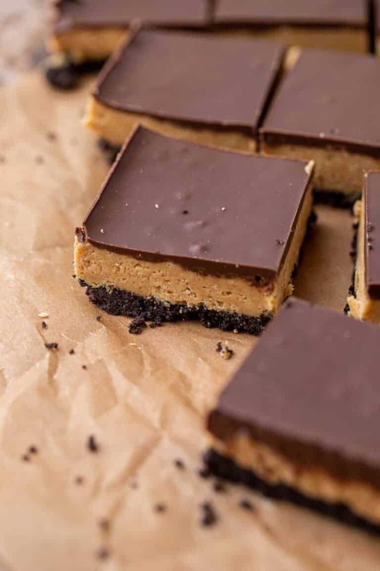 Easy Peanut butter Oreo Bars Lifestyle of a Foodie