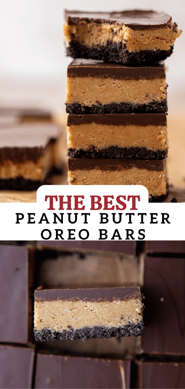 Peanut butter Oreo bars