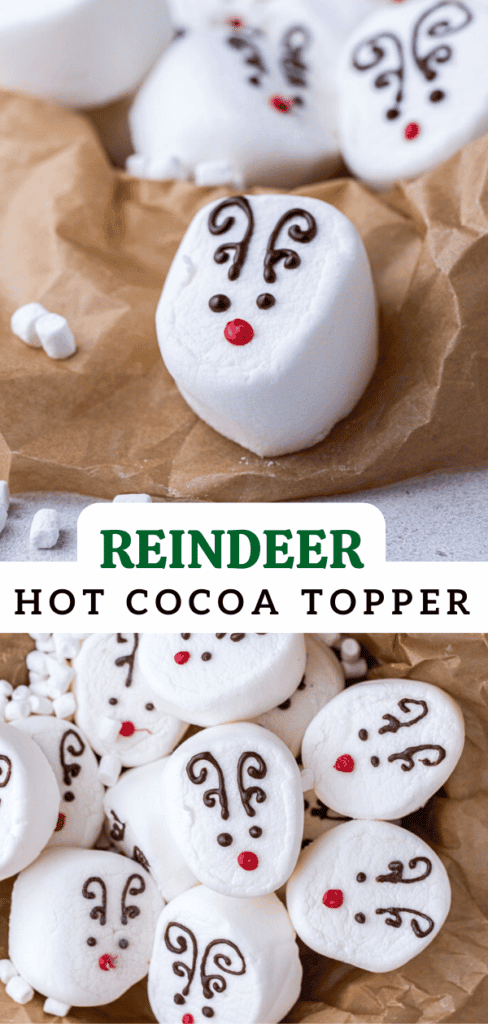 Reindeer Marshmallow Hot Cocoa Toppers - Lifestyle of a Foodie