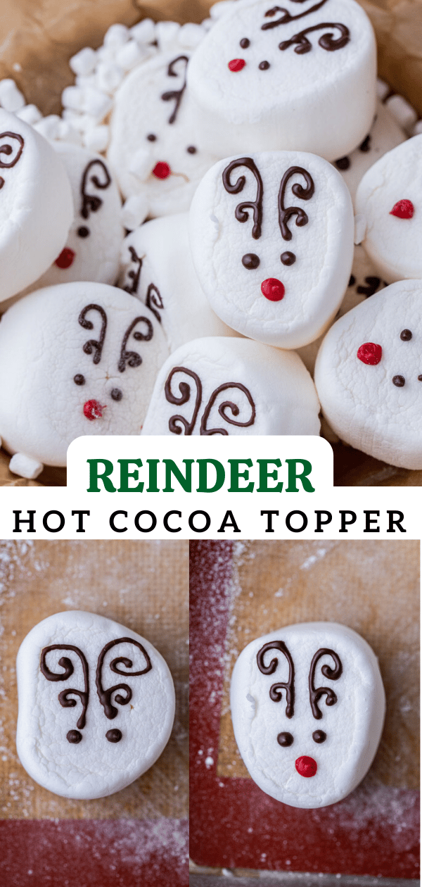 Reindeer marshmallow hot cocoa toppers 