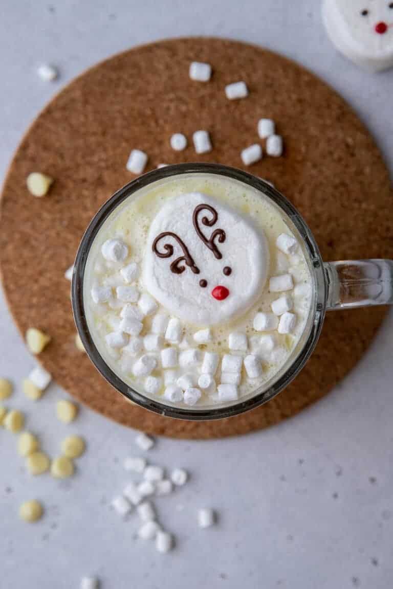 Reindeer Marshmallow Hot Cocoa Toppers - Lifestyle of a Foodie