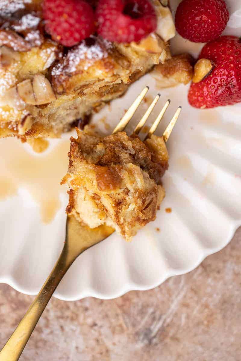 Oven Baked Brioche French Toast Casserole Lifestyle of a Foodie