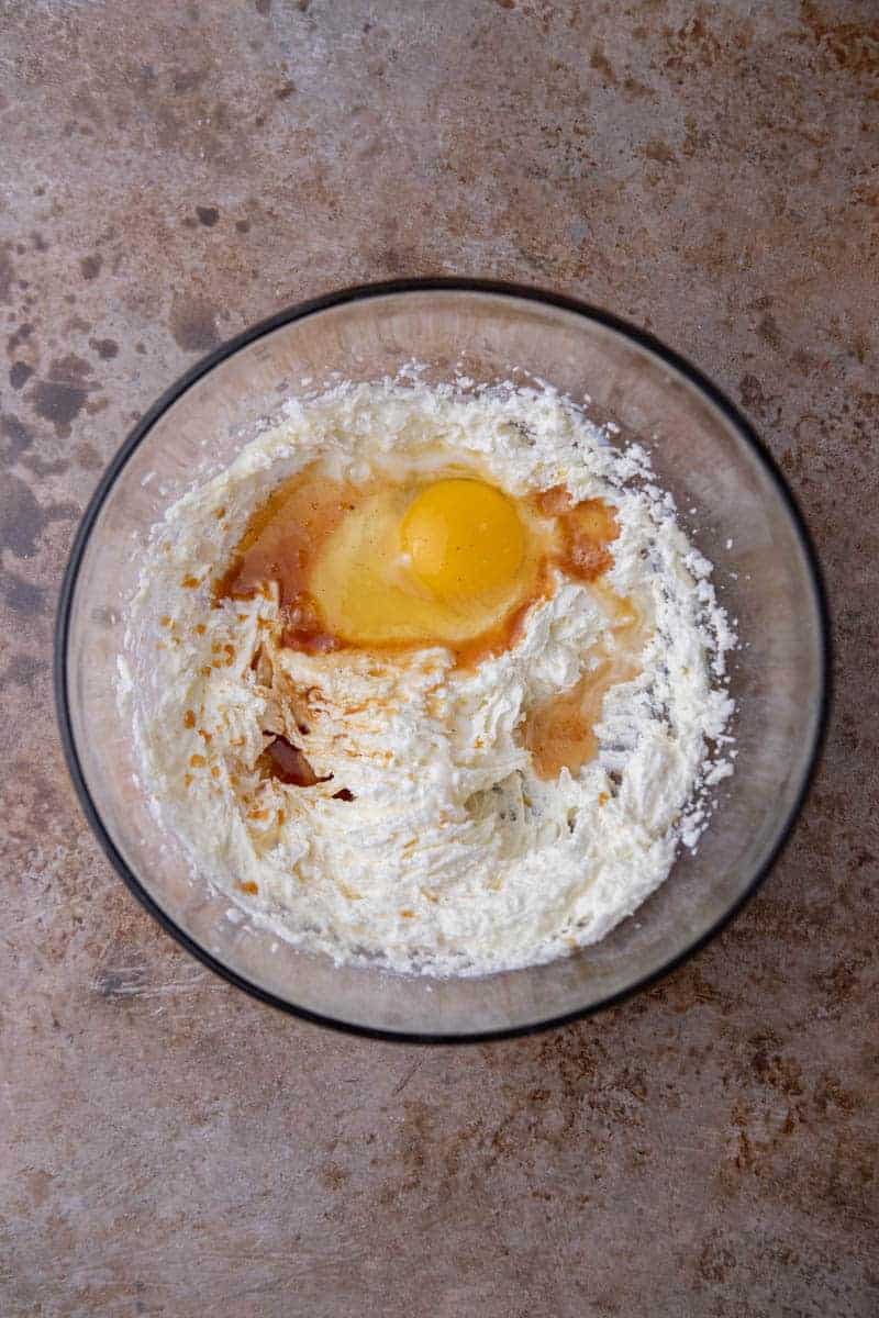 Wet ingredients in a bowl