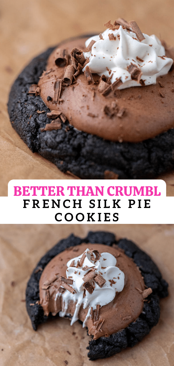 Crumbl French Silk Pie Cookies