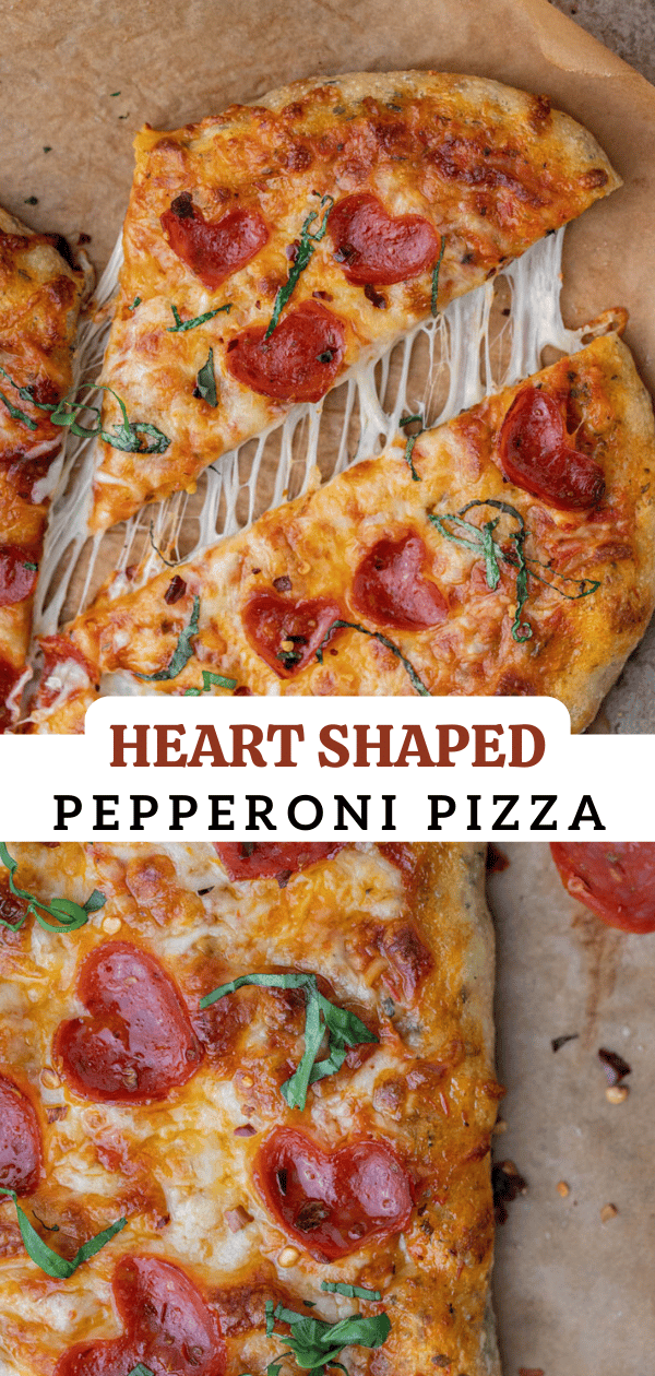 Heart shaped pizza 