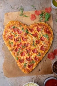 Heart shaped pizza recipe