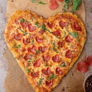 Heart shaped pizza recipe