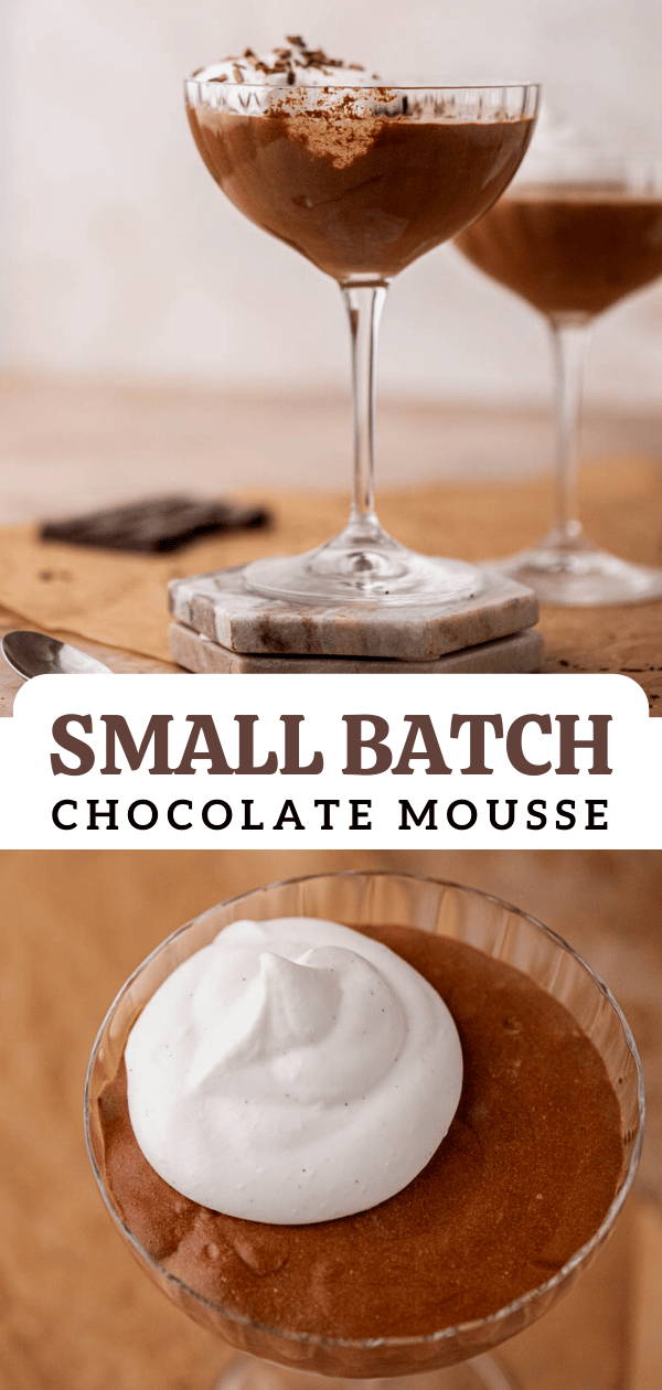Small batch chocolate mousse 
