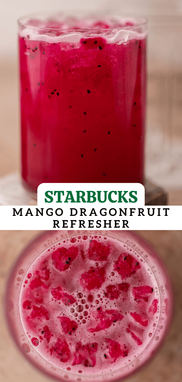 Starbucks mango dragonfruit refresher