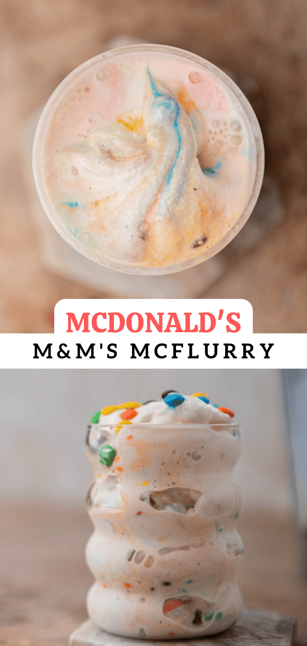 McDonalds m&m's mcflurry