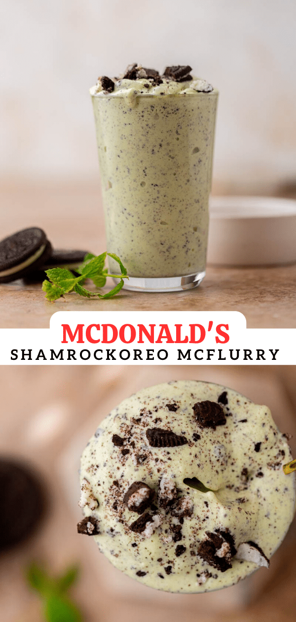 Mcdonald's shamrock Oreo McFlurry 