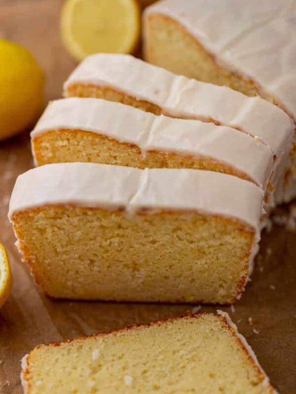 Slices of Starbucks lemon loaf