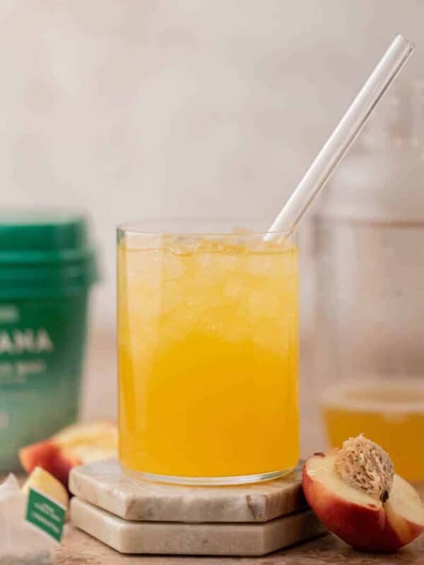 Starbucks iced peach green tea