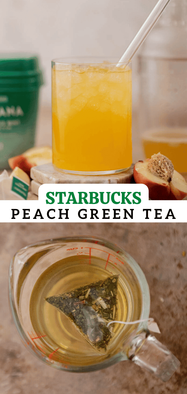 How to make Starbucks peach green tea Lifestyle of a Foodie