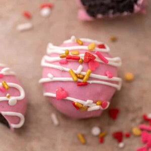 Valentine's Oreo truffles